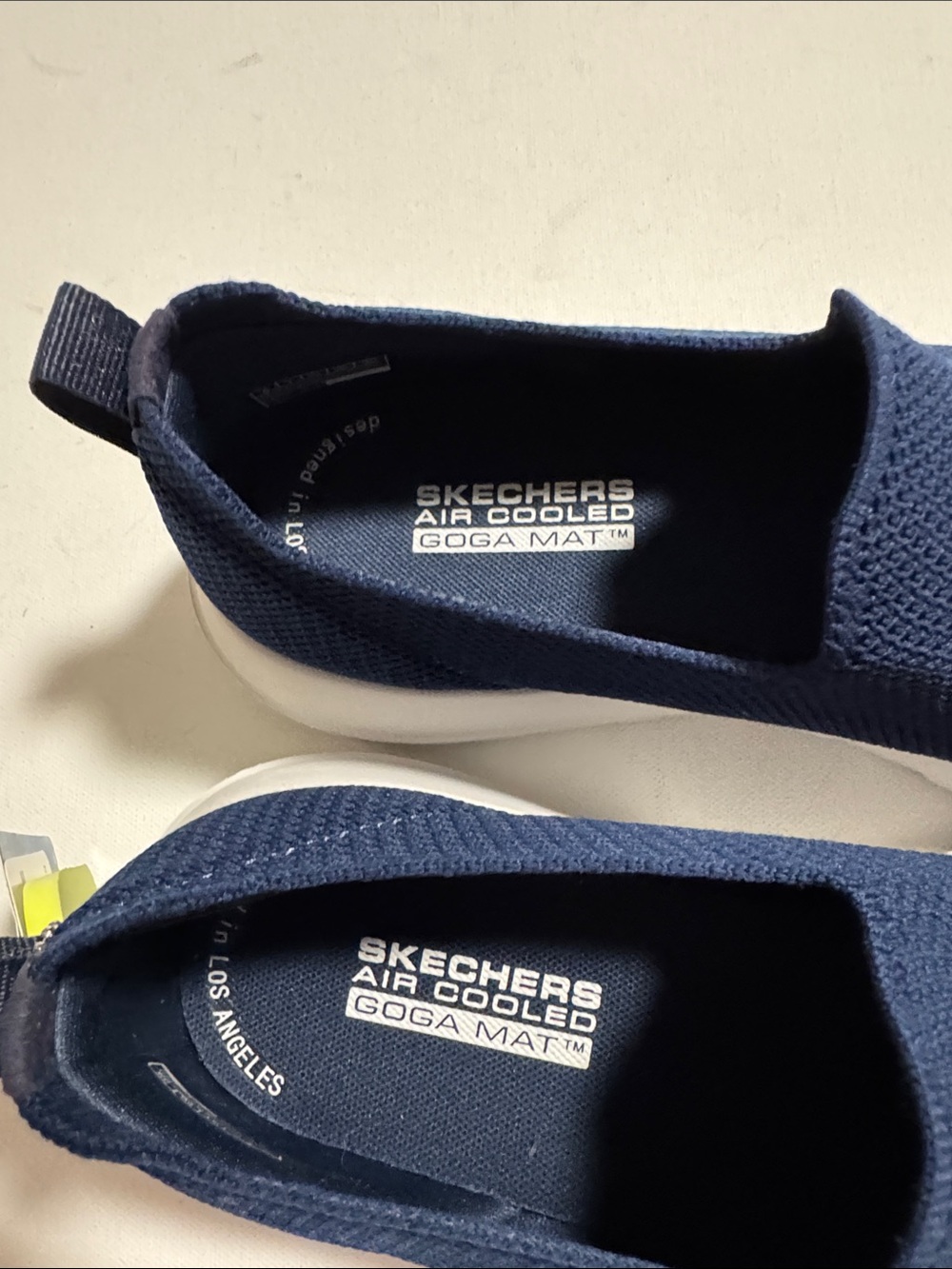Skechers Slip On Shoes Mens 8 Navy Mesh - Picture 3 of 5